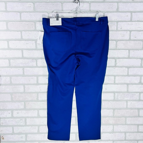 CJ Banks NWT Perfect Pant Tapered Shaped Fit Gibraltar Sea Blue  Size 16WP - Picture 4 of 9